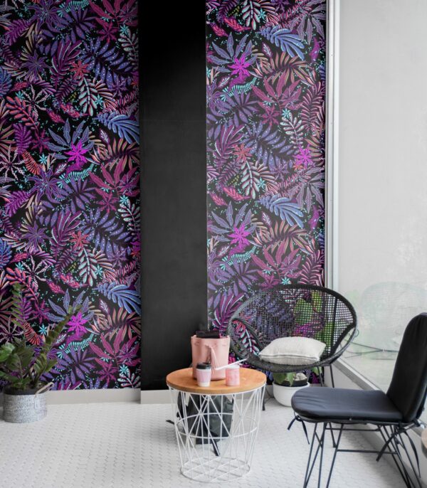 Tapeta Wallcolors - Violet Leaves