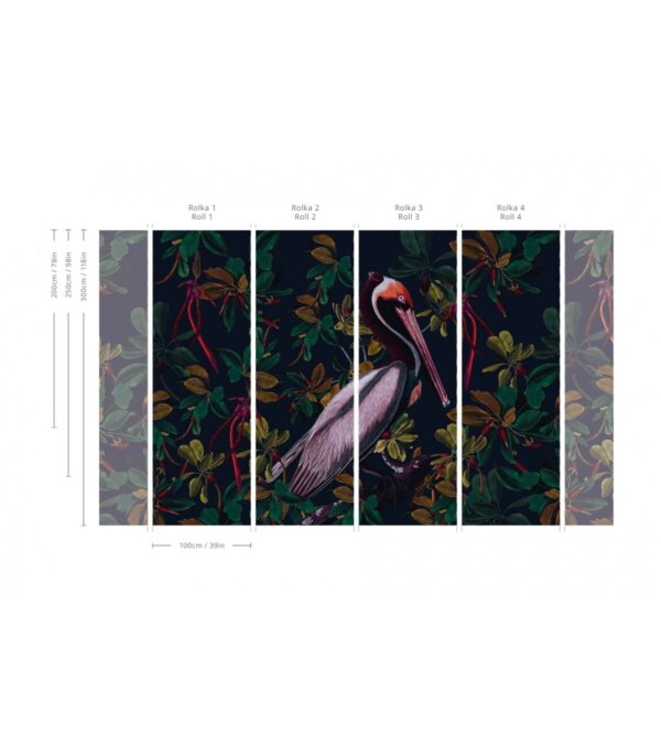 Tapeta Wallcolors - Night Pelicans - obrazek 2