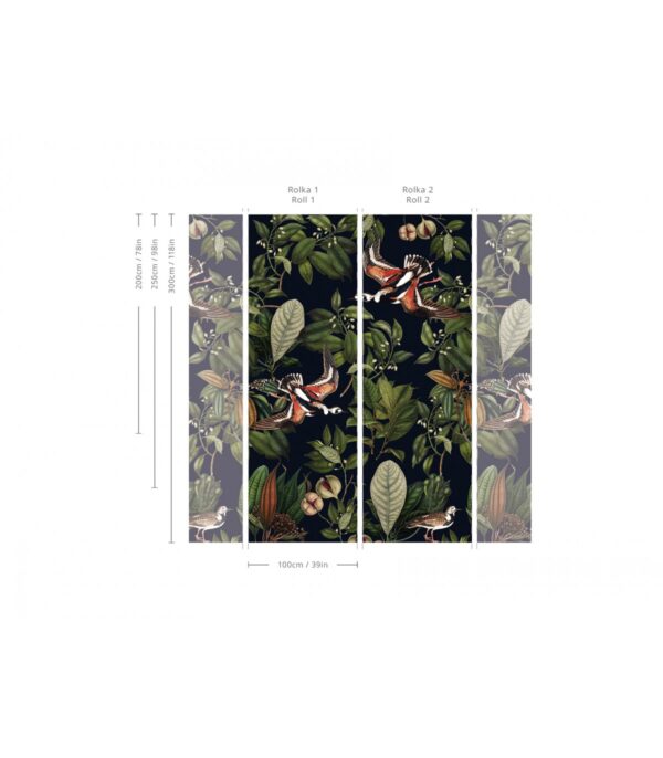 Tapeta Wallcolors - Orange bird - obrazek 2
