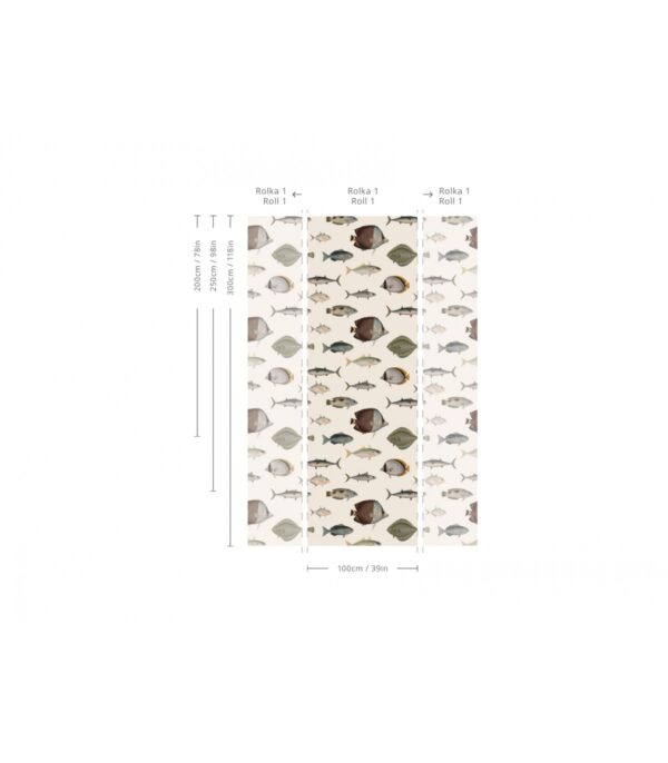 Tapeta Wallcolors - Under the Sea Beige - obrazek 2