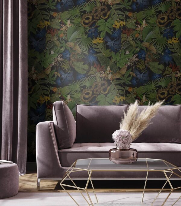 Tapeta Wallcolors - Roxy Navy Blue