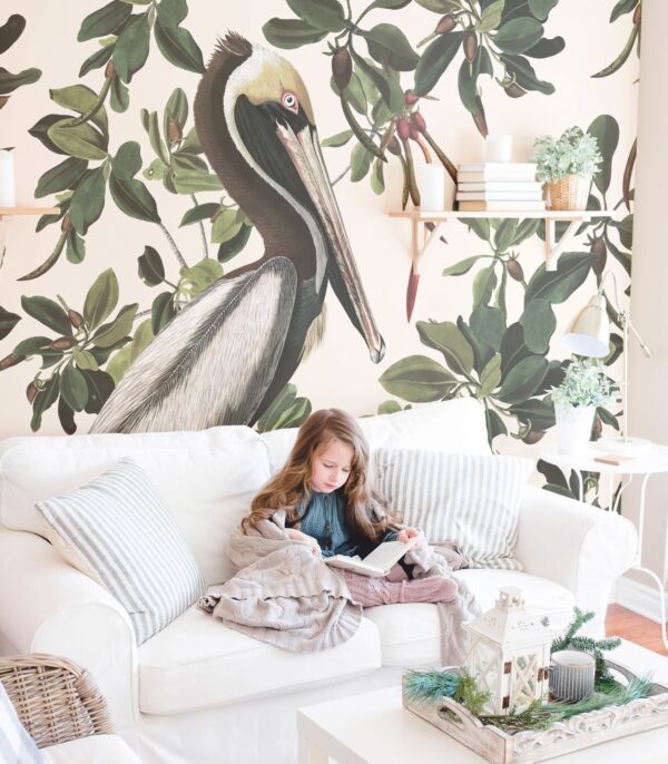 Tapeta Wallcolors - Spring Pelicans
